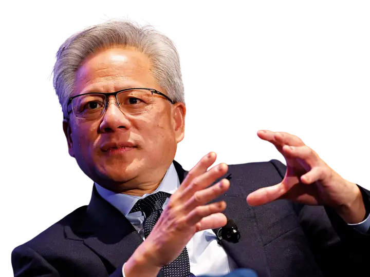 Jensen Huang, NVIDIA, a leader tracked by The Conviction Index